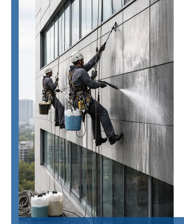 Профессиональная мойка вентилируемых фасадов в Гукове