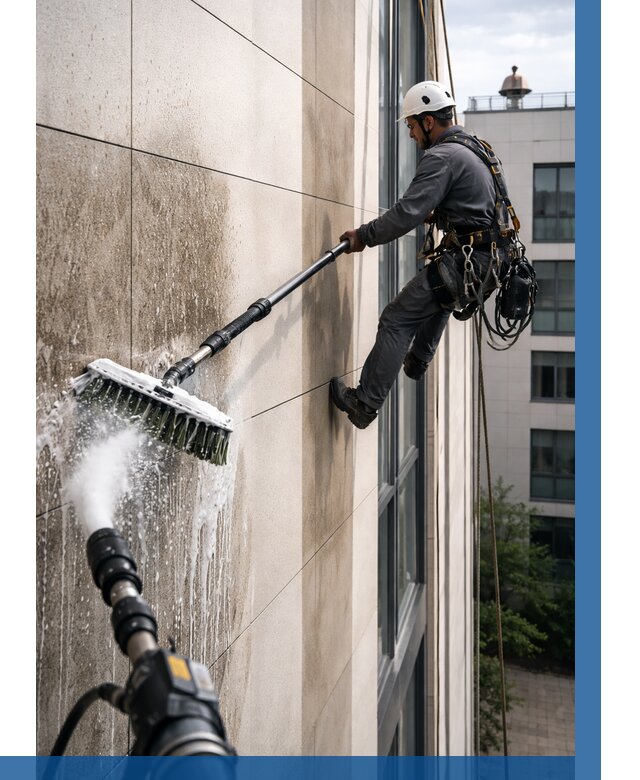 Мойка фасада из керамогранита в Гукове от 308 р. | ВЫСОТНИК-Гкв