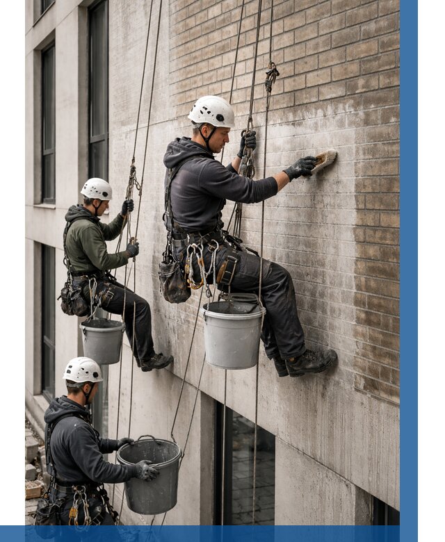 Удаление высолов с фасада в Гукове от 257 р. | ВЫСОТНИК-Гкв