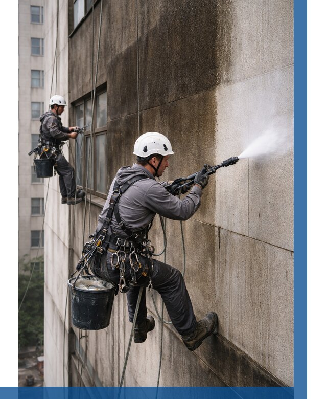 Очистка фасада от копоти в Гукове от 257 р. | ВЫСОТНИК-Гкв