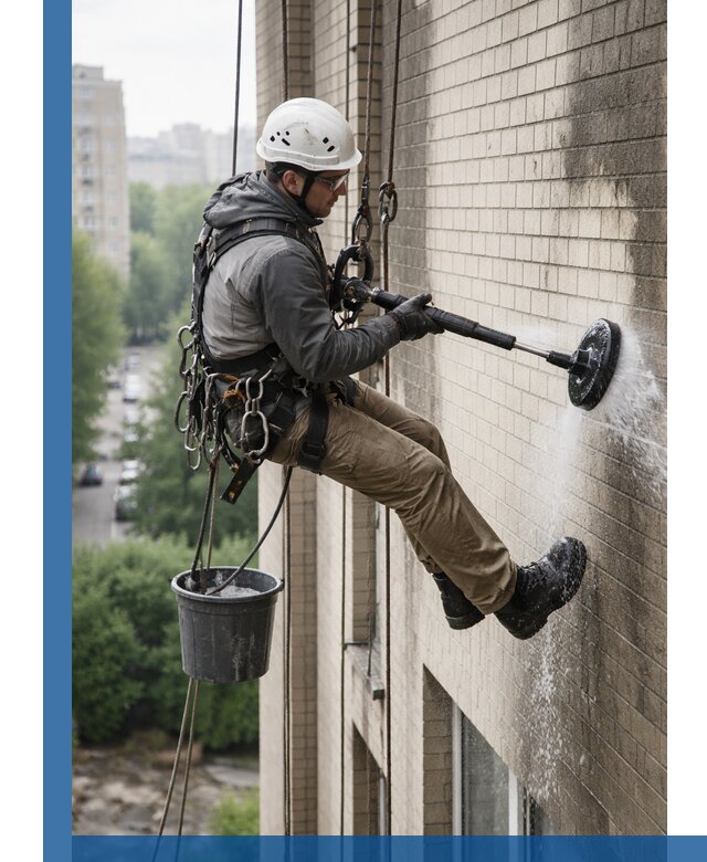 Очистка фасада от копоти в Гукове профессионально и безопасно