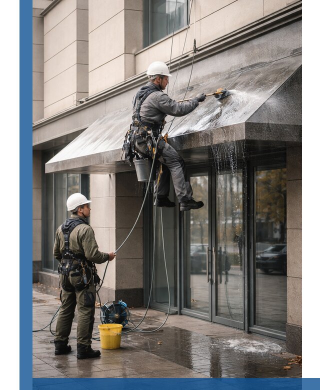 Профессиональная мойка козырьков и навесов в Гукове