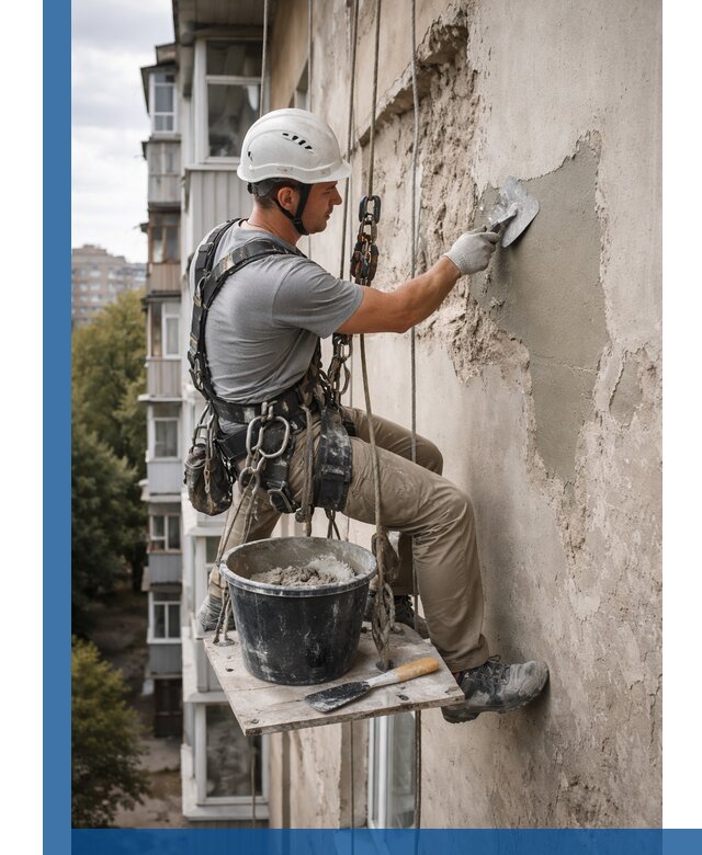 Восстановление фасадной штукатурки в Гукове с гарантией качества