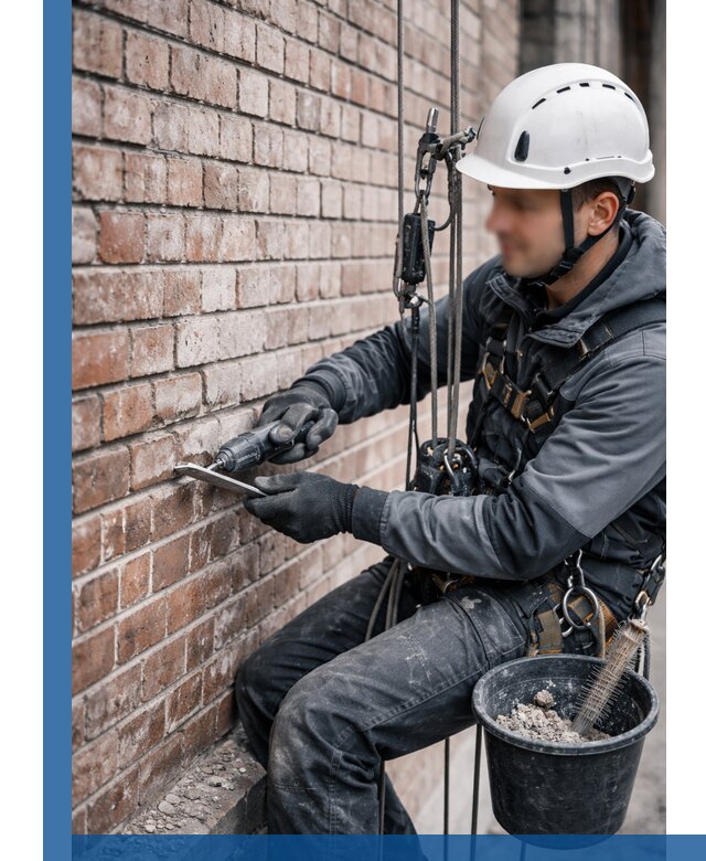 Расшивка кирпичных швов фасадов и стен, ремонт в Гукове