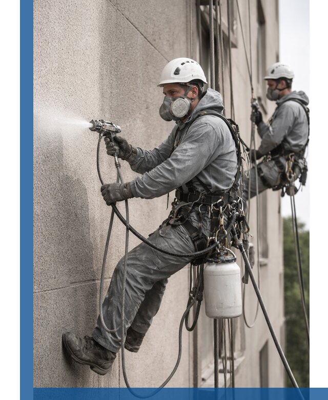 Безвоздушная покраска фасадов зданий в Гукове профессионально