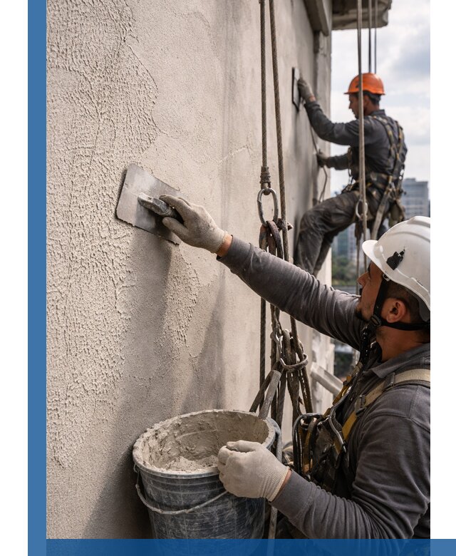 Декоративная штукатурка фасада с утеплением и защитой в Гукове