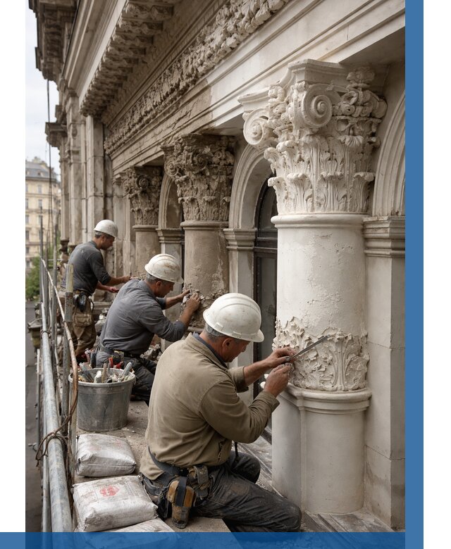 Реставрация фасадной лепнины в Гукове от 2567 р. | ВЫСОТНИК-Гкв