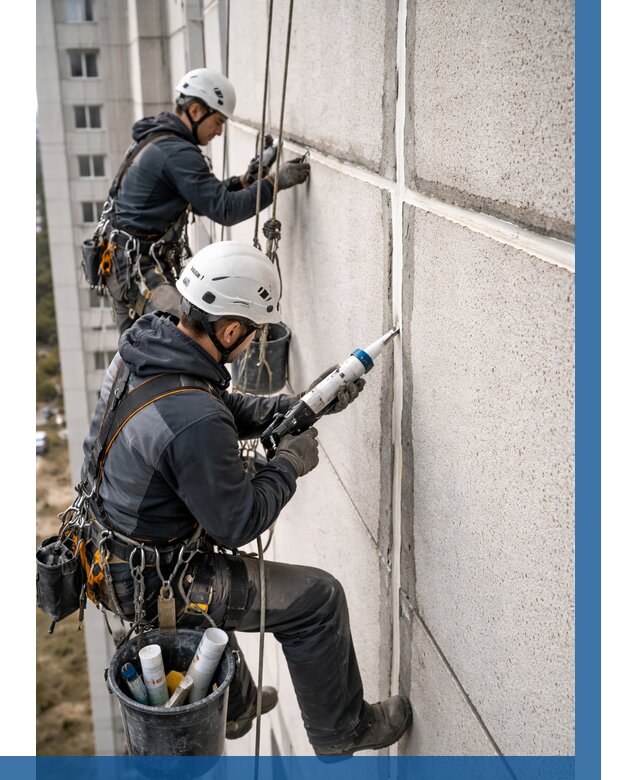 Герметизация межпанельных швов в Гукове от 719 р. | ВЫСОТНИК-Гкв