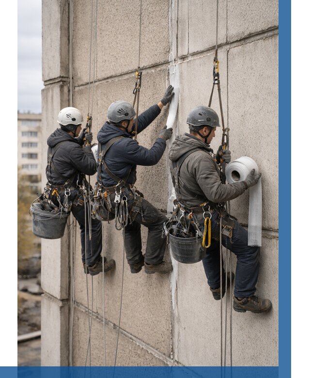 Ремонт межпанельных швов в Гукове от 770 р. | ВЫСОТНИК-Гкв