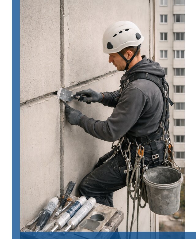 Ремонт межпанельных швов в Гукове герметизация и восстановление