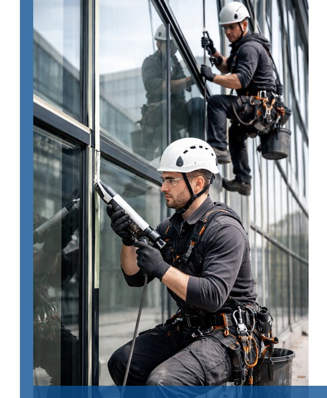 Герметизация витражных швов в Гукове для зданий и фасадов