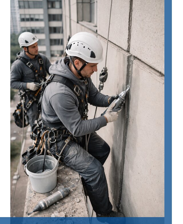 Ремонт деформационных швов здания в Гукове от 1027 р. | ВЫСОТНИК-Гкв