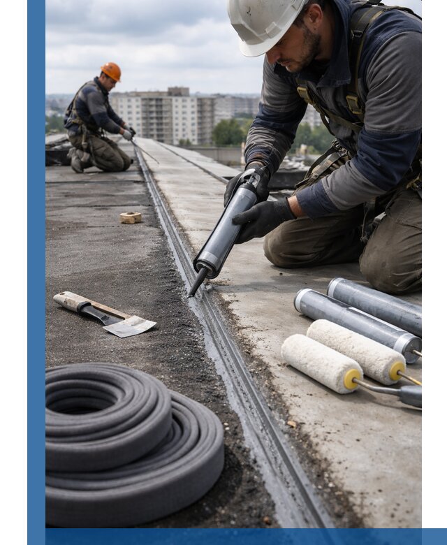 Герметизация швов кровли в Гукове с гарантией герметичности
