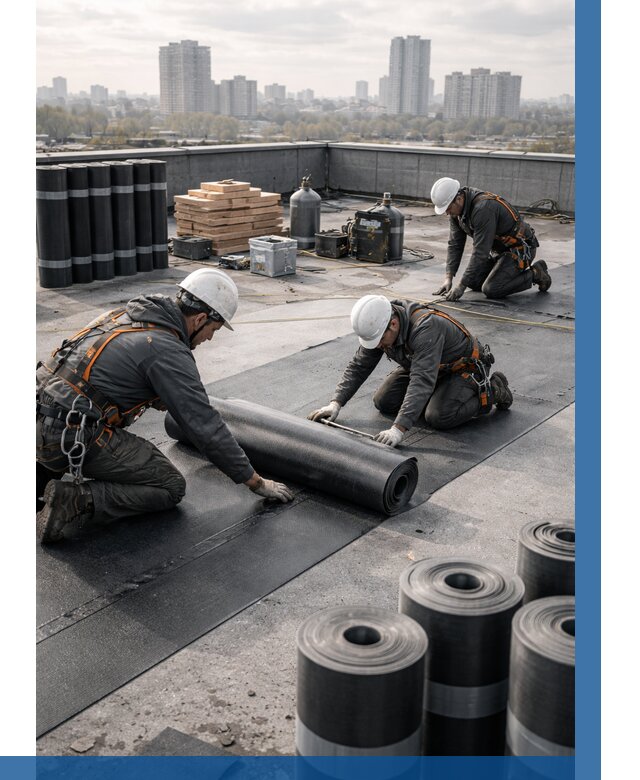 Монтаж мягкой кровли под ключ в Гукове от 462 р. | ВЫСОТНИК-Гкв