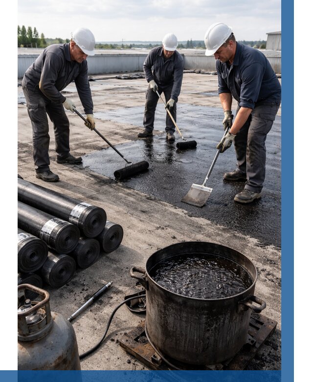 Гидроизоляция кровли мастикой в Гукове от 616 р. | ВЫСОТНИК-Гкв