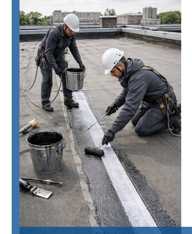 Гидроизоляция кровли мастикой в Гукове надежная защита