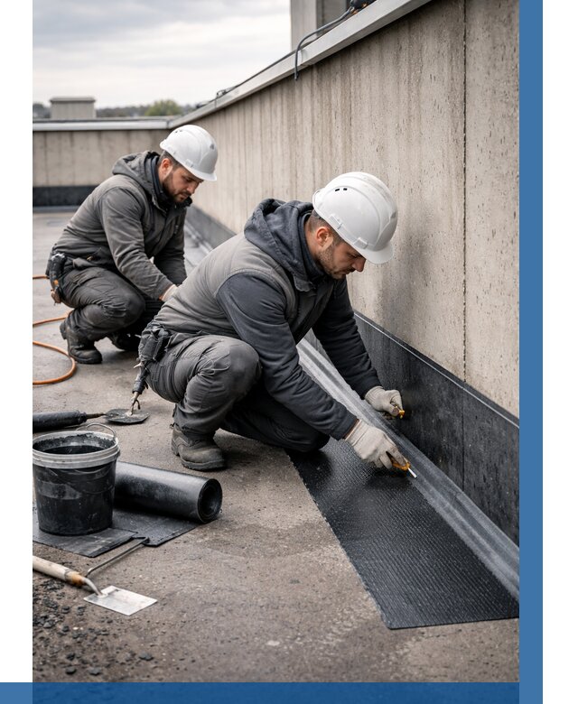 Гидроизоляция примыканий на кровле в Гукове от 924 р. | ВЫСОТНИК-Гкв