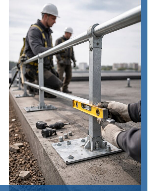 Монтаж кровельного ограждения в Гукове от 1232 р. | ВЫСОТНИК-Гкв