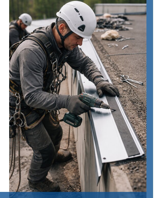 Монтаж капельника на кровле в Гукове от 308 р. | ВЫСОТНИК-Гкв