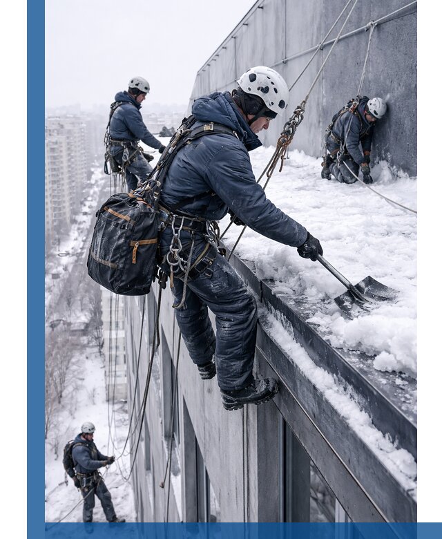 Абонентское обслуживание кровли зимой в Гукове регулярный уход