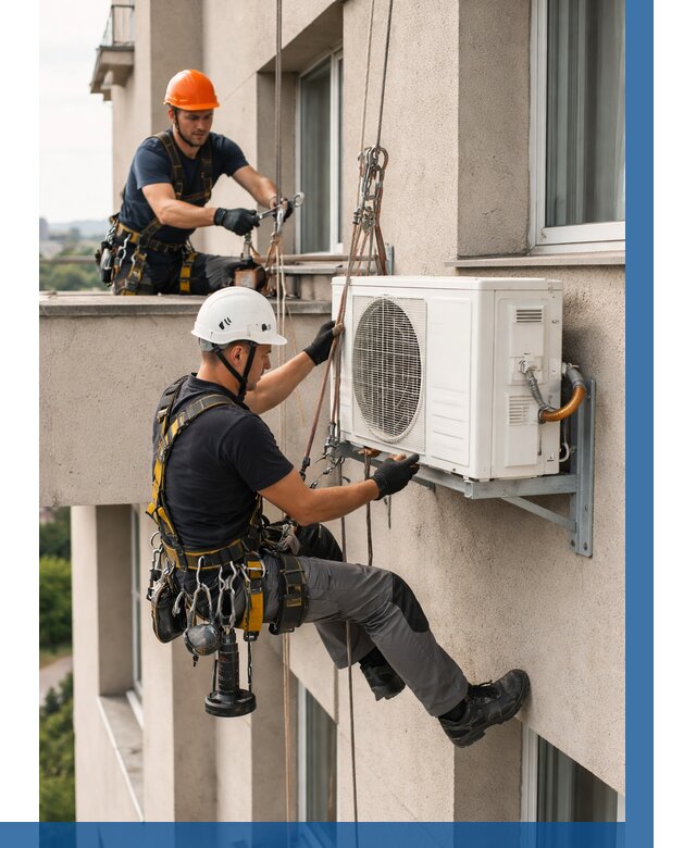 Монтаж внешнего блока кондиционера в Гукове от 6673 р. | ВЫСОТНИК-Гкв