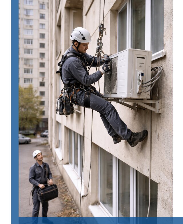 Демонтаж внешнего блока кондиционера в Гукове профессионально