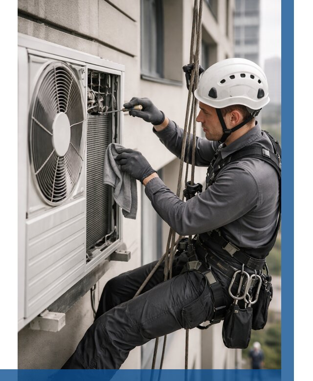 Обслуживание внешнего блока кондиционера в Гукове от 2772 р.ВЫСОТНИК-Гкв