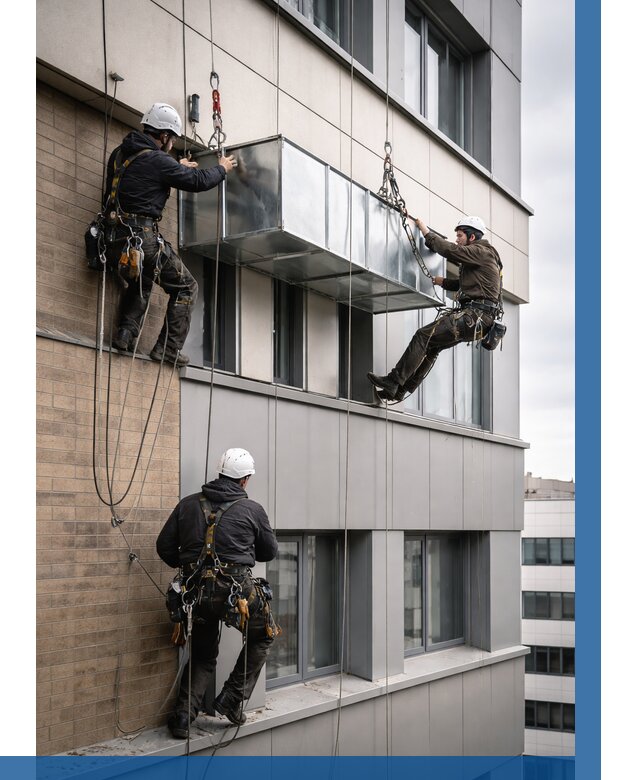 Монтаж воздуховодов на фасаде в Гукове от 1540 р. | ВЫСОТНИК-Гкв