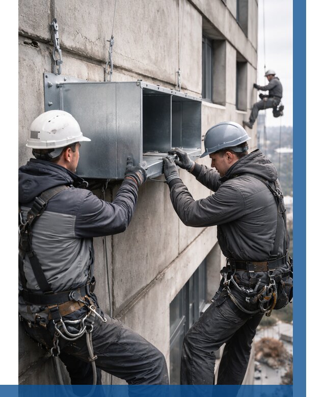 Монтаж вентиляционных коробов в Гукове от 3080 р. | ВЫСОТНИК-Гкв