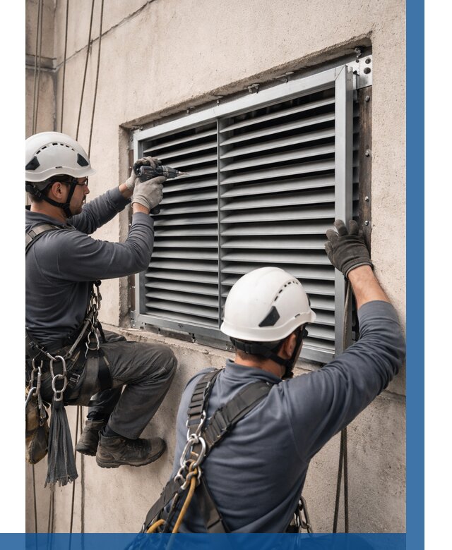 Монтаж вентиляционных решеток в Гукове от 4620 р. | ВЫСОТНИК-Гкв