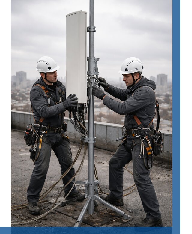 Монтаж антенн связи на крыше в Гукове от 8726 р. | ВЫСОТНИК-Гкв