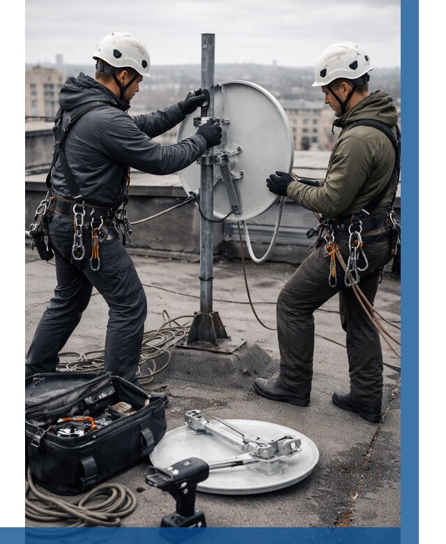 Демонтаж антенн на крыше в Гукове от 4620 р. | ВЫСОТНИК-Гкв