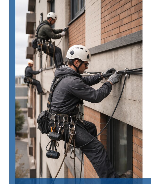 Крепление кабеля на фасаде монтаж и крепеж в Гукове