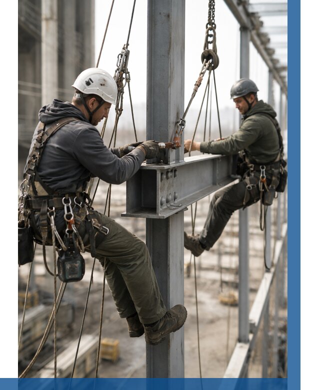 Монтаж металлоконструкций на высоте в Гукове от 3593 р. | ВЫСОТНИК-Гкв