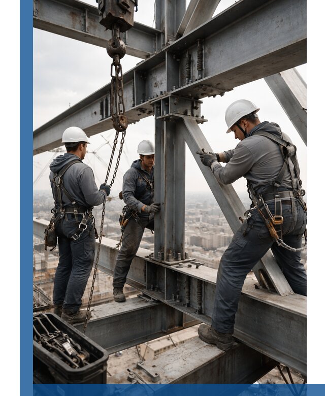 Профессиональный монтаж металлоконструкций на высоте в Гукове