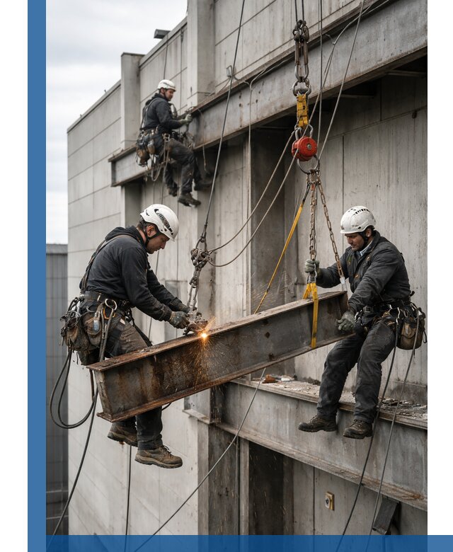 Демонтаж металлоконструкций на высоте в Гукове под ключ