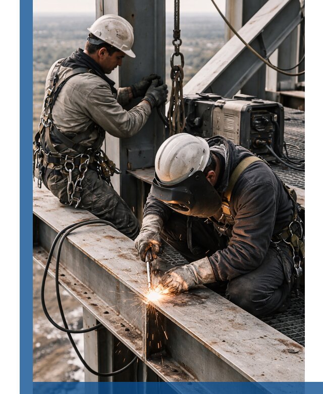 Высотные сварочные работы в Гукове для промышленных объектов