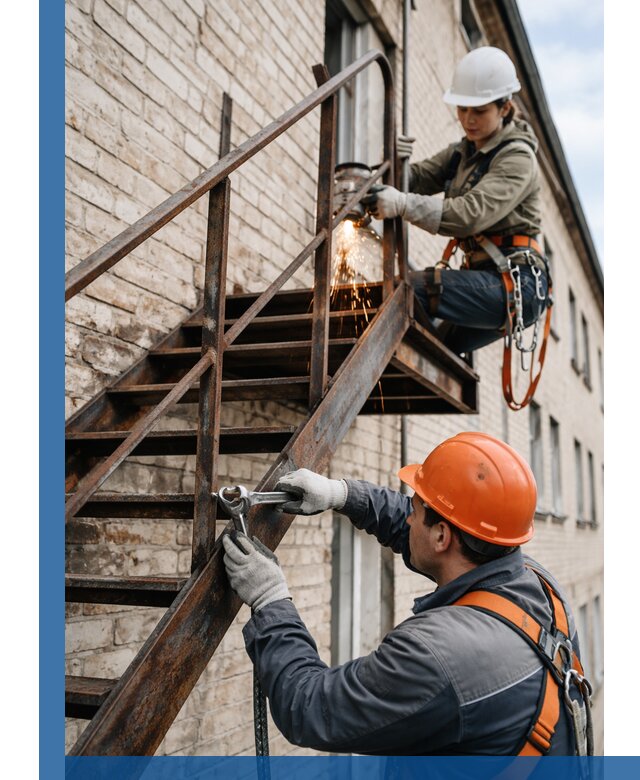 Ремонт и восстановление пожарных лестниц с выездом в Гукове