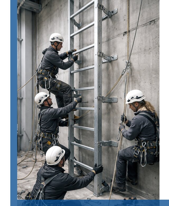 Монтаж металлических лестниц в Гукове под ключ со гарантией