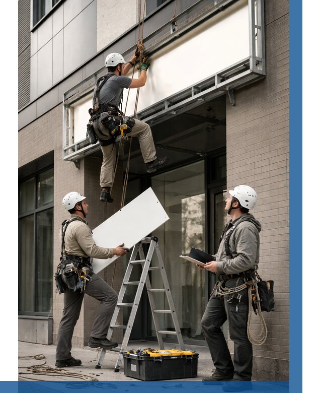 Монтаж светового короба в Гукове от 6673 р. | ВЫСОТНИК-Гкв