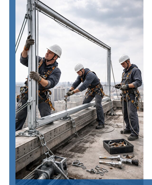 Монтаж крышных рекламных конструкций под ключ в Гукове