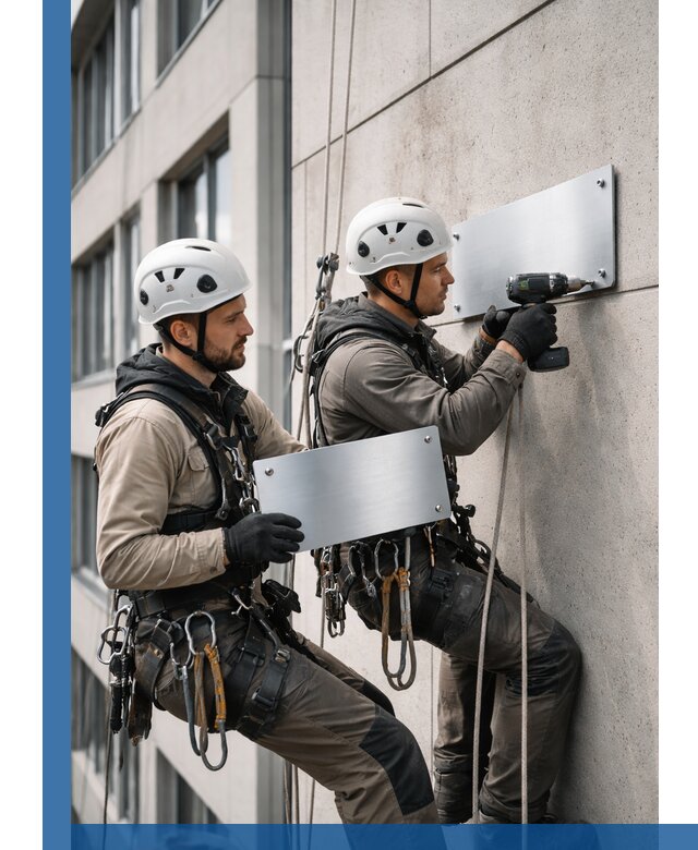 Монтаж табличек и указателей в Гукове для зданий и сооружений