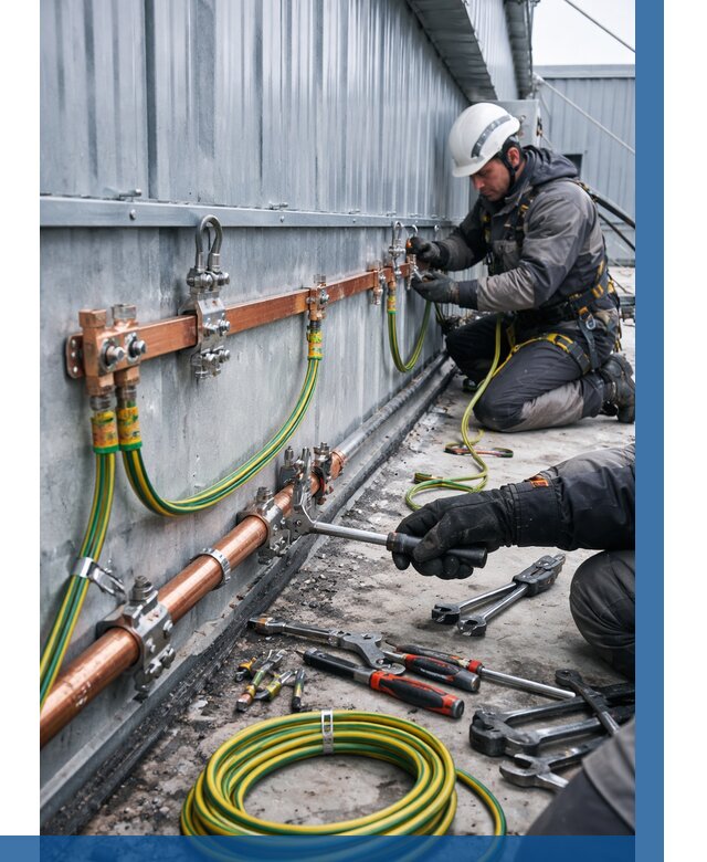 Монтаж заземления здания в Гукове от 25665 р. | ВЫСОТНИК-Гкв