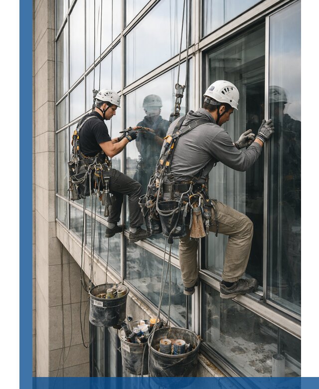 Ремонт витражных конструкций и фасадного остекления в Гукове