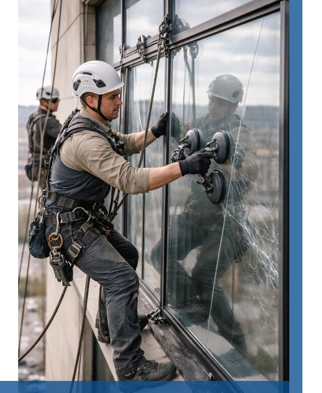 Замена стекла в витраже в Гукове под ключ от 8726 р. | ВЫСОТНИК-Гкв