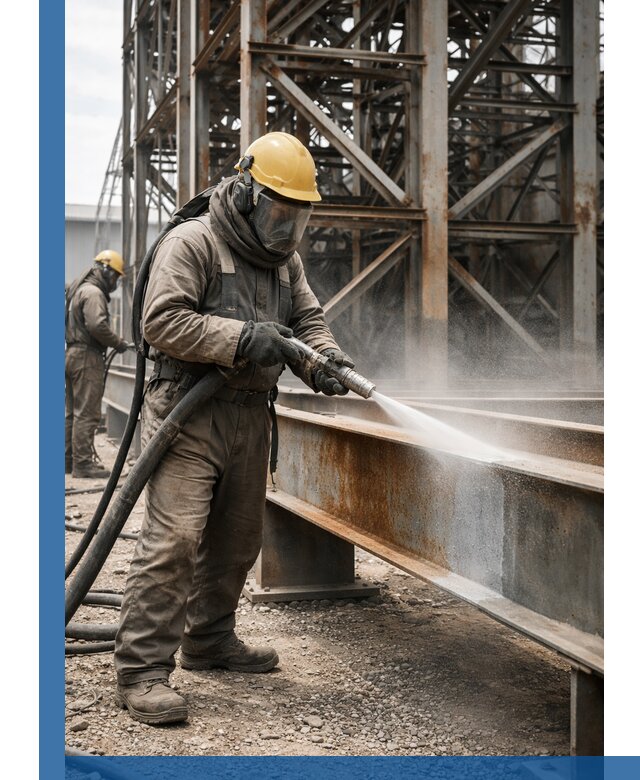 Пескоструйная очистка металлоконструкций в Гукове промышленная