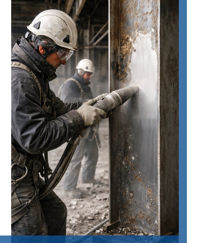 Удаление старой краски с металла в Гукове от 462 р. | ВЫСОТНИК-Гкв