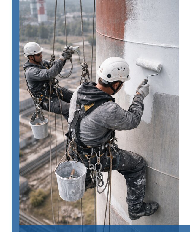 Покраска дымовых труб в Гукове: антикоррозийная защита и восстановление