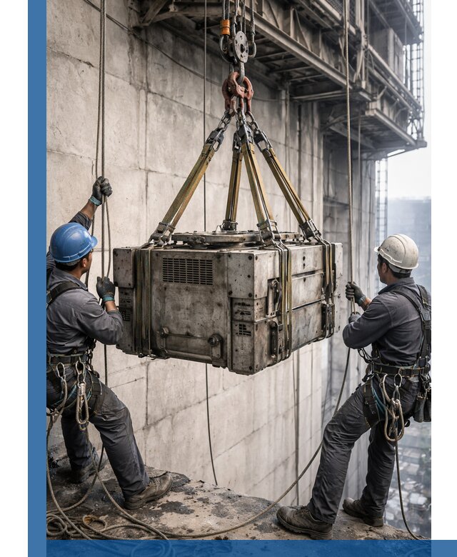 Такелажные работы на высоте, подъем и монтаж грузов в Гукове