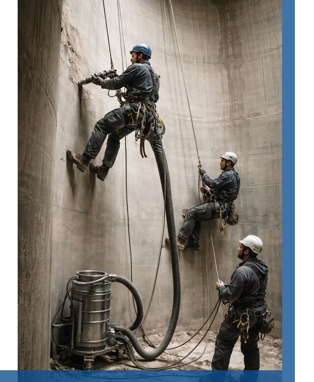 Зачистка силосов в Гукове от 4620 р. Договор и смета ВЫСОТНИК-Гкв